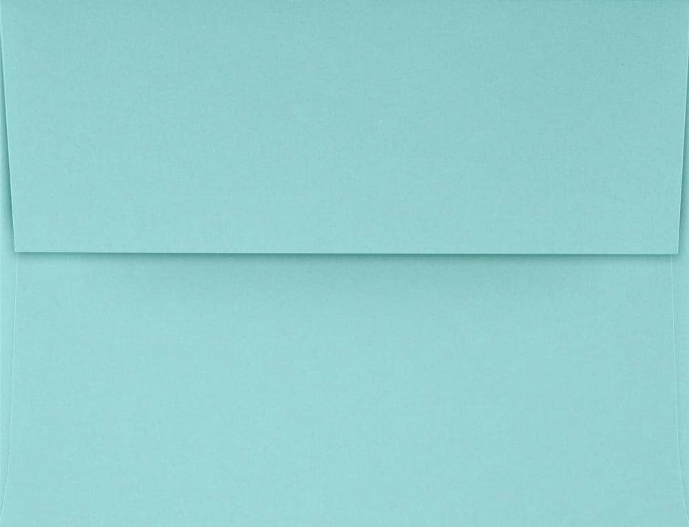 JAM A2 Envelopes, Seafoam Blue, Peel & Press, 12/PK