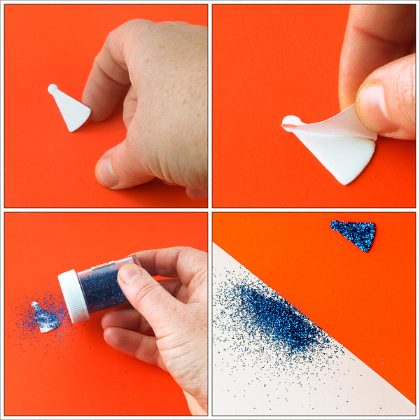 Scrapbook Adhesives 3D White Foam Party Shapes Limited Edition