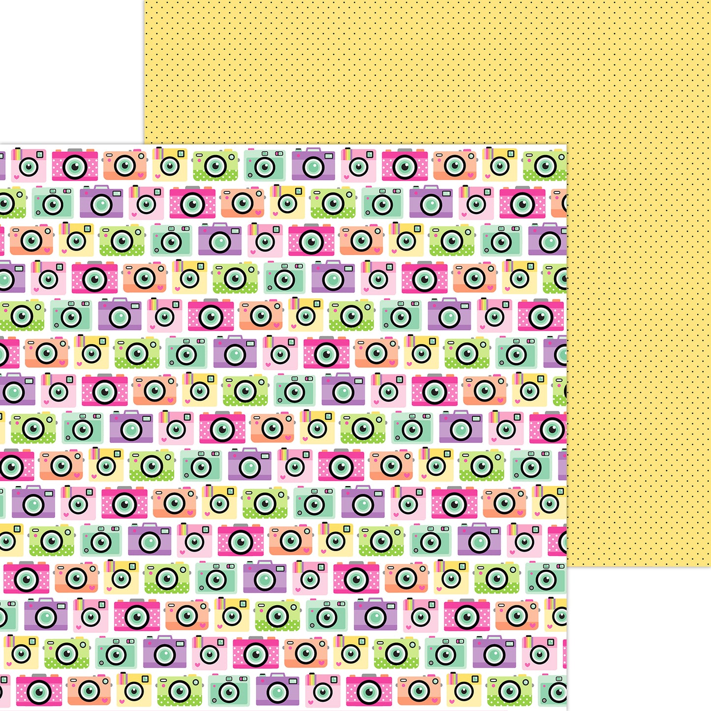 Phoo Op 12x12 Double Seded paper Color Me Crafty Collection Doodlebug Desgin