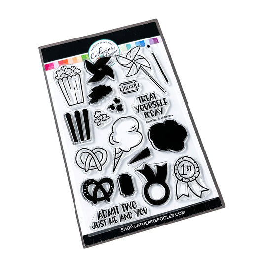 Admit Two Clear Stamp Set Catherine Pooler Designs - Fair Play Collection