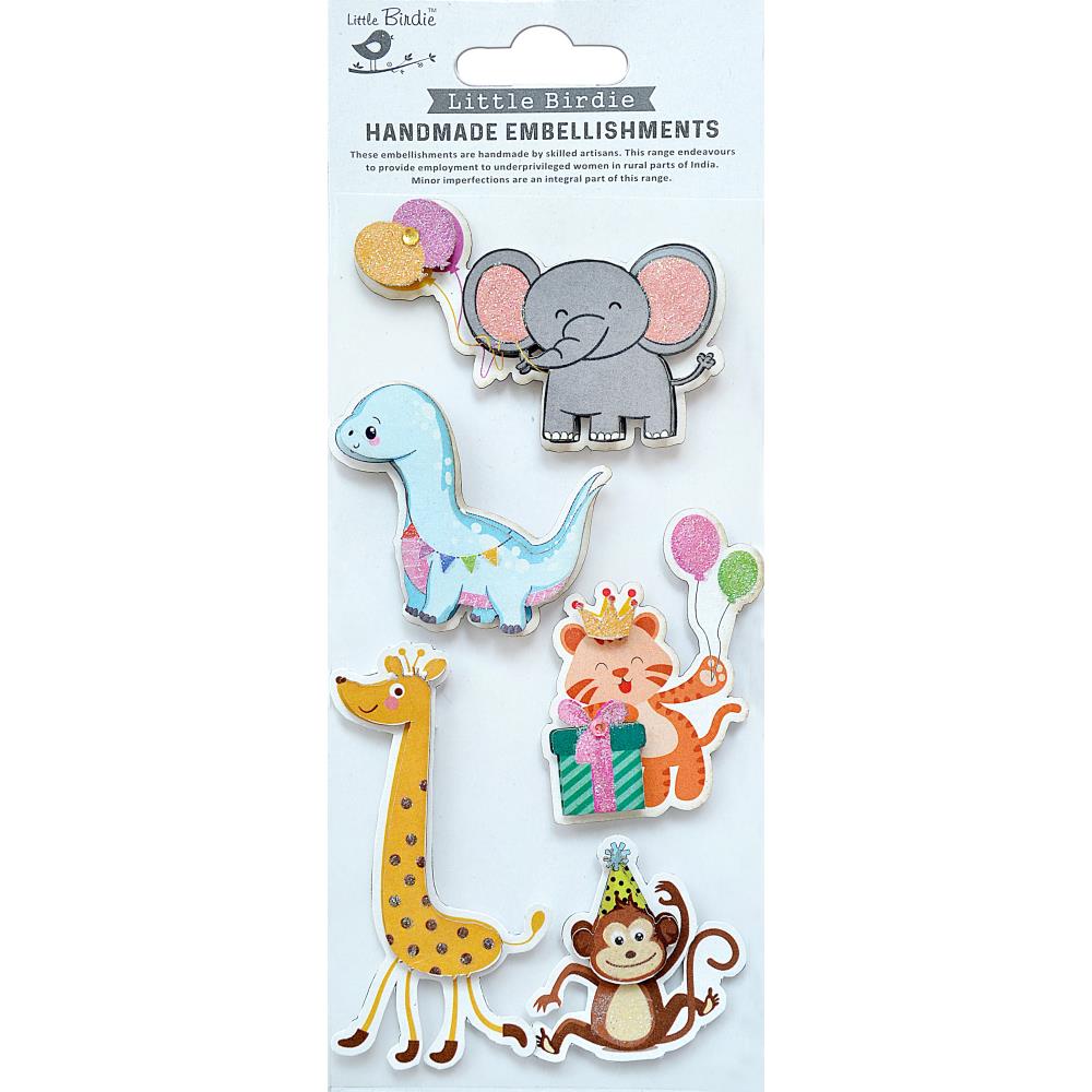 Little Birdie nimal Party 3D Stickers