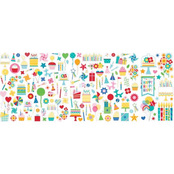Birthday Bash Icons Cardstock Ephemera Die Cuts - Bella Blvd