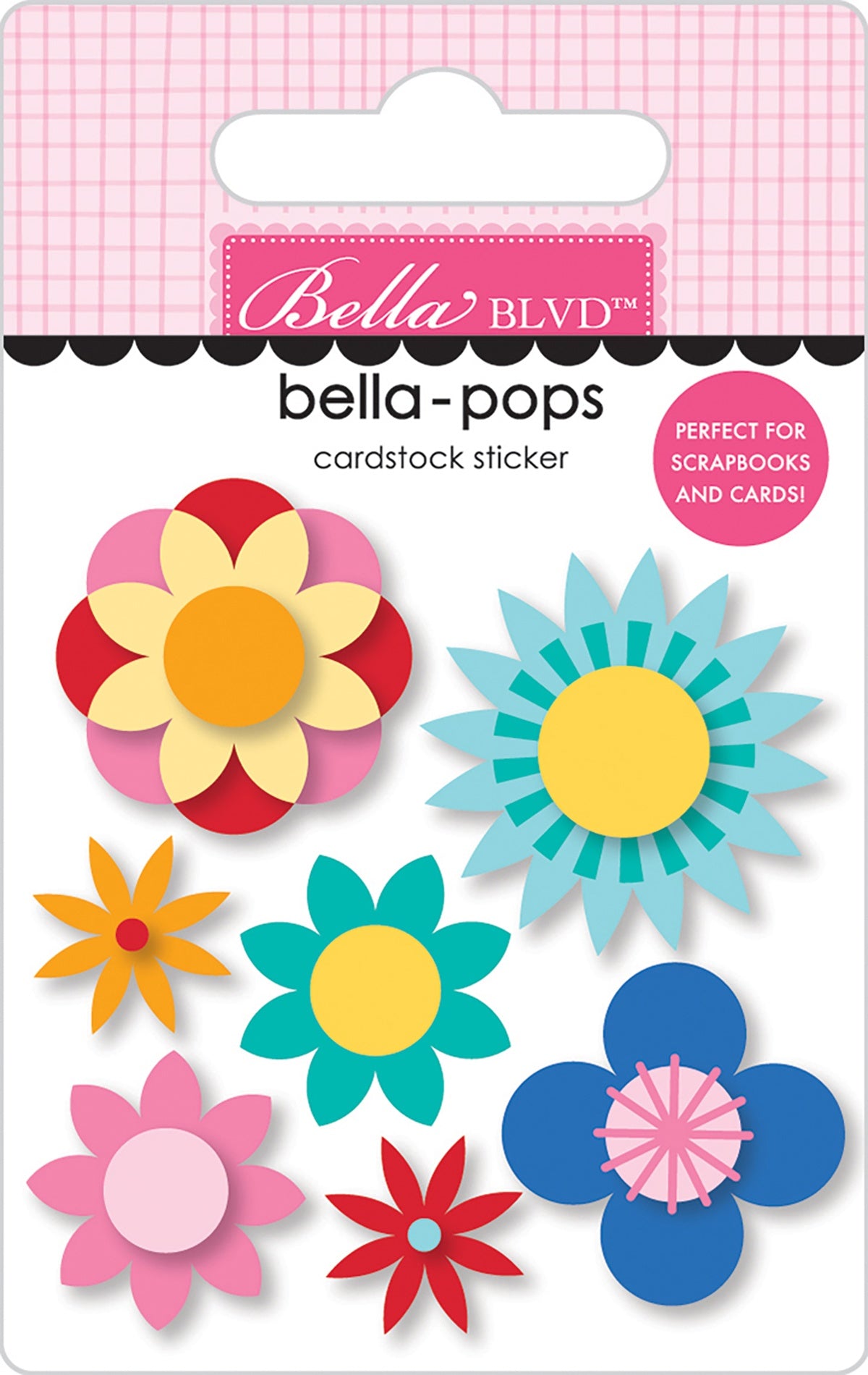 Birthday Bash Special Delivery 3D Flower Bella Pops Stickers - Bella Blvd
