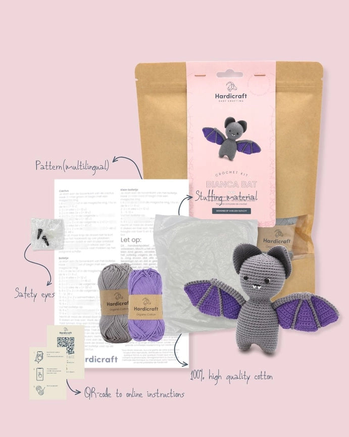 Bianca Bat - DIY Crochet Kit - Hardicraft USA