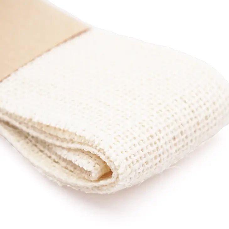 Bone Ivory Burlap Fabric Ribbon