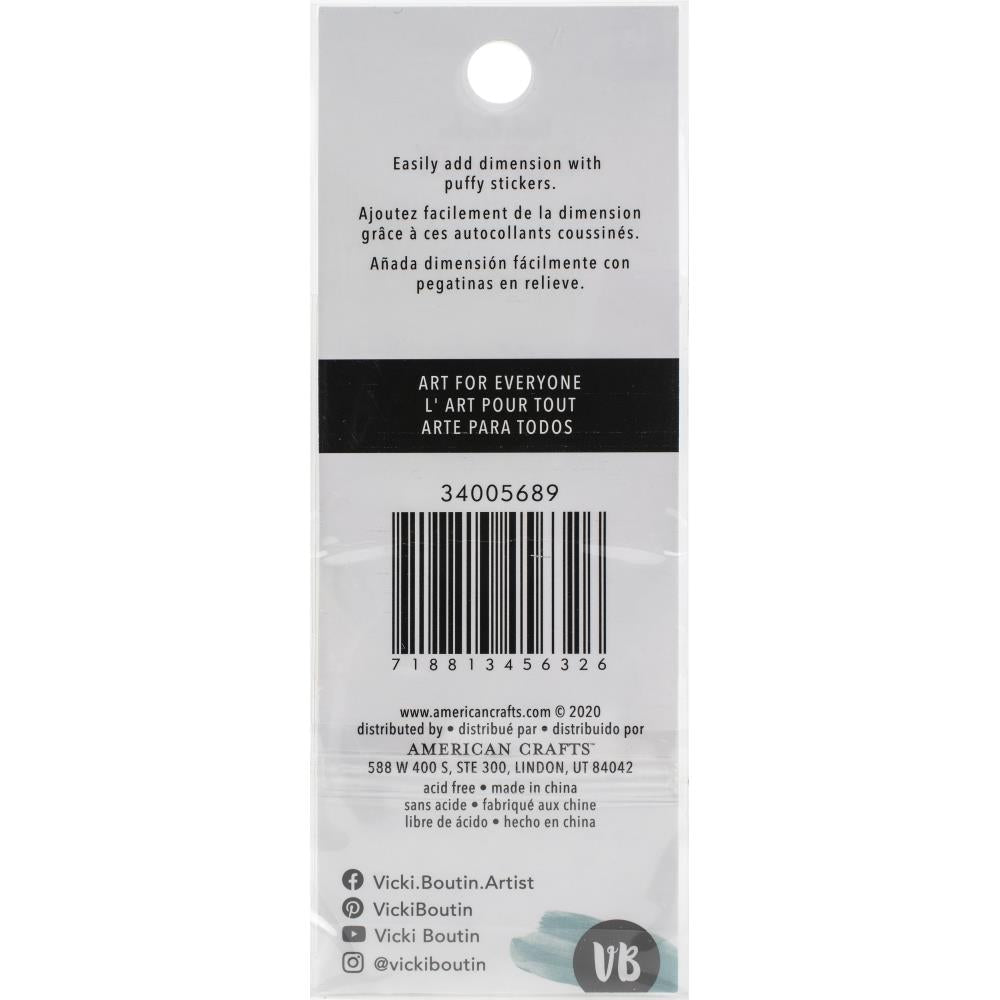 Color Study Embossed Puffy Stickers 48/pkg - Vicki Boutin