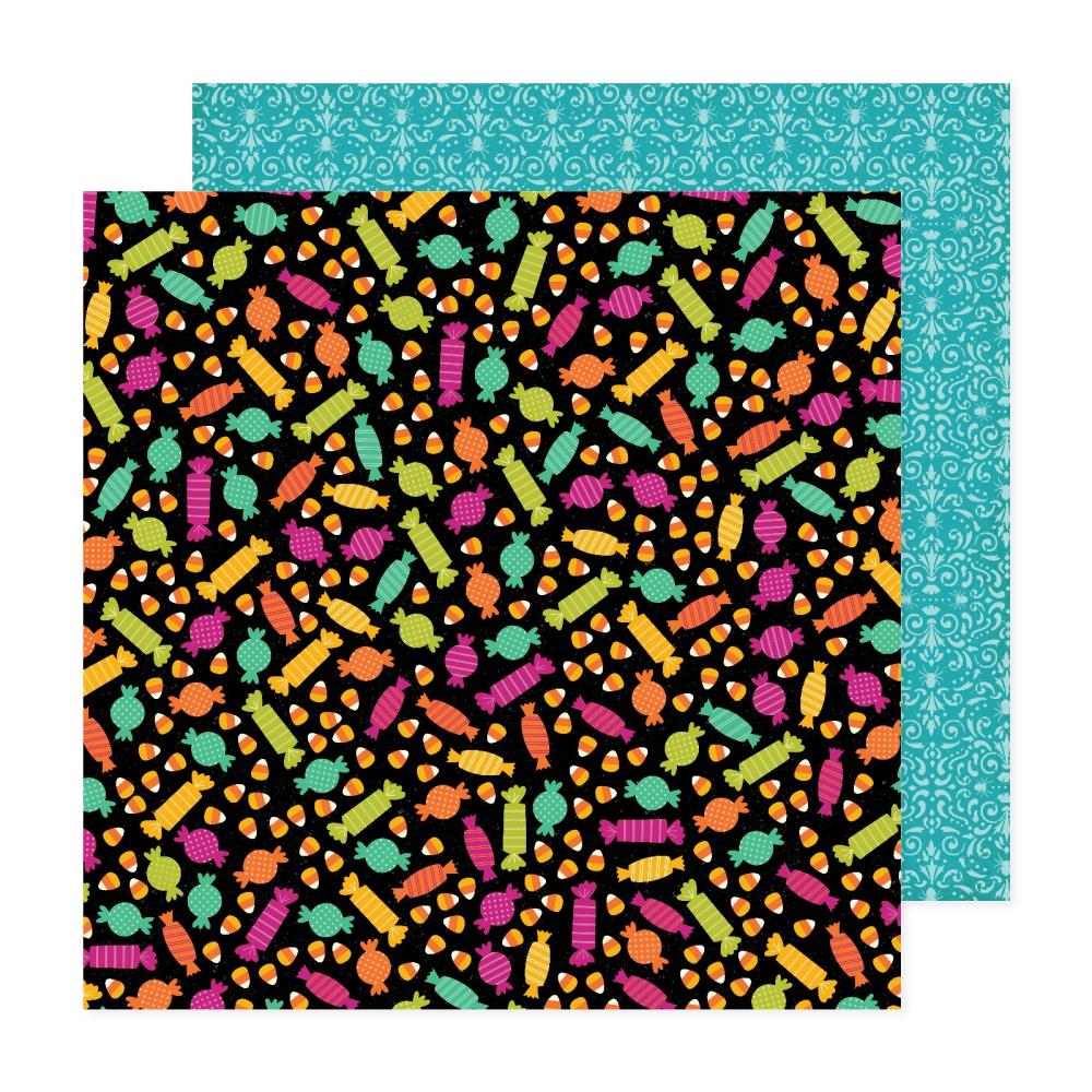 Candy Happy Halloween 12x12 Scrapbook Pattern Paper - American Crafts