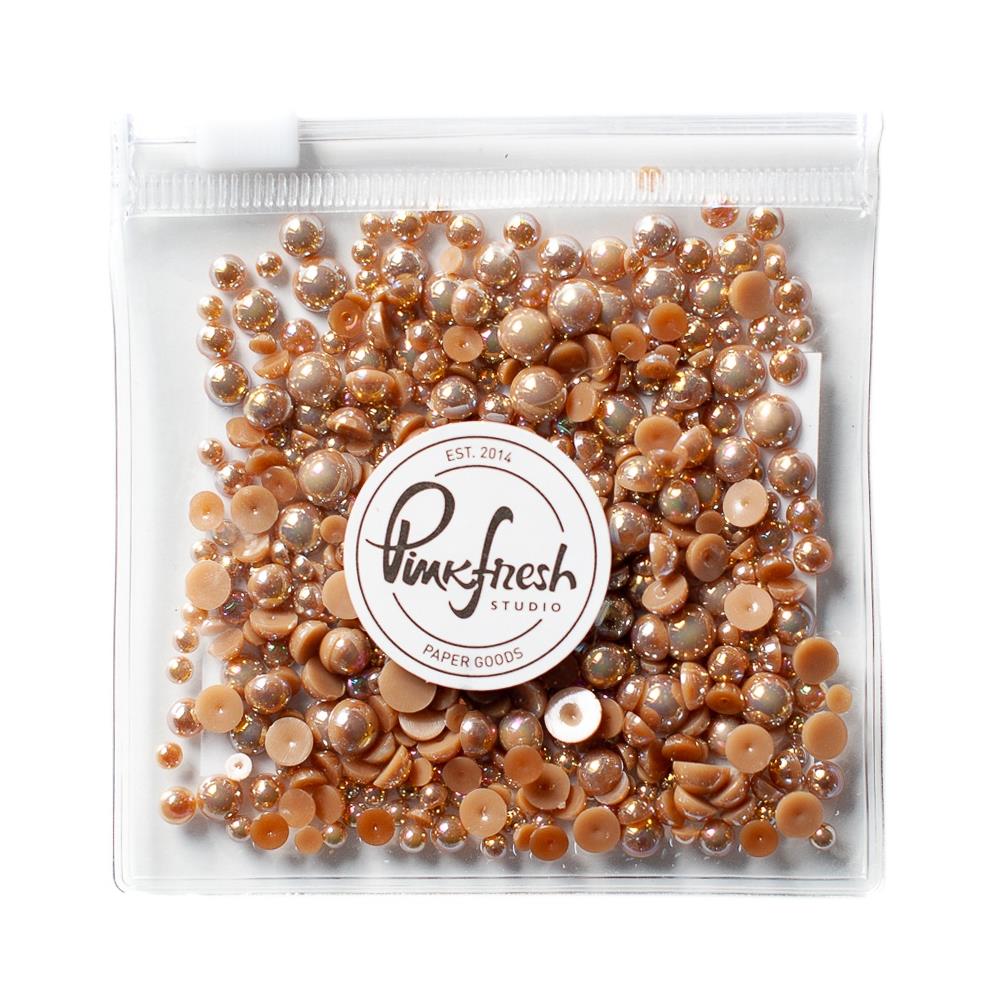 Sparkling Champagne Metallic Pearl Drops Embellishments Essentials by Pinkfresh Studio