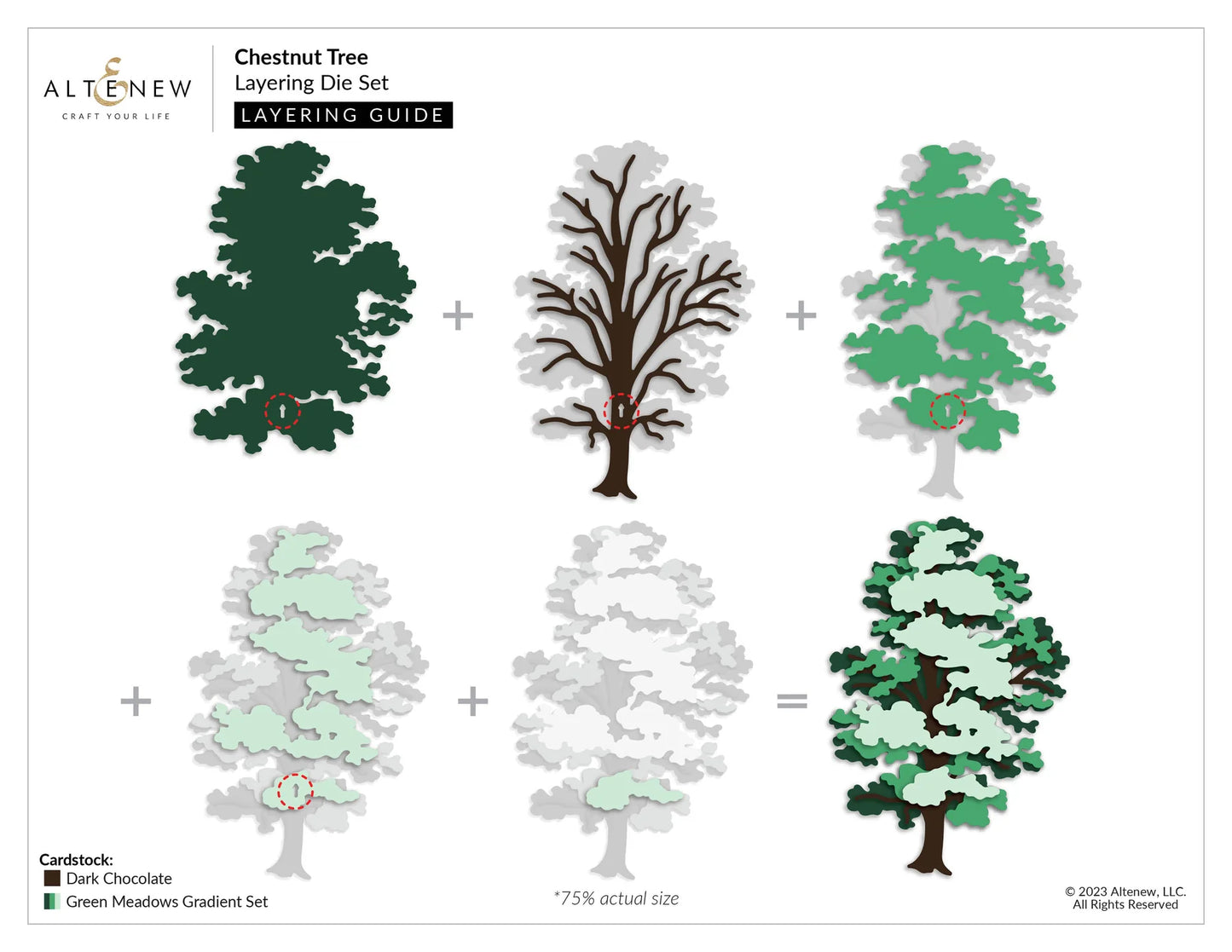 Altenew - Chestnut Tree Layering Die Set