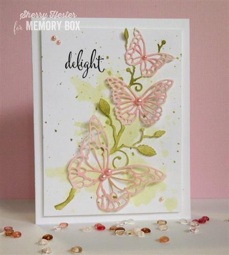 Memory Box Colette Butterfly Branch Craft Die Style 99387