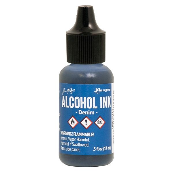 Tim Holtz Alcohol Ink .5 Ounce Denim - Ranger
