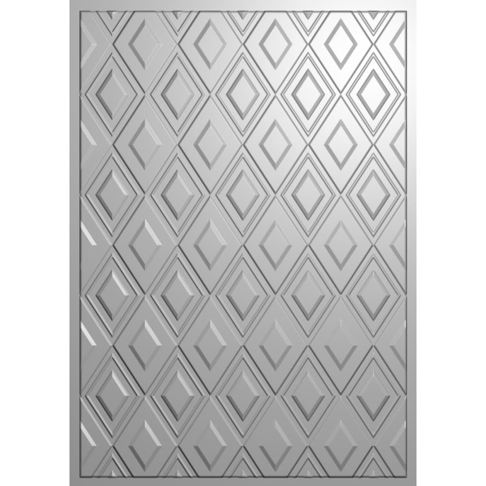 Classic Diamonds3D Embossing Folder 5x7 - Crafters Companion