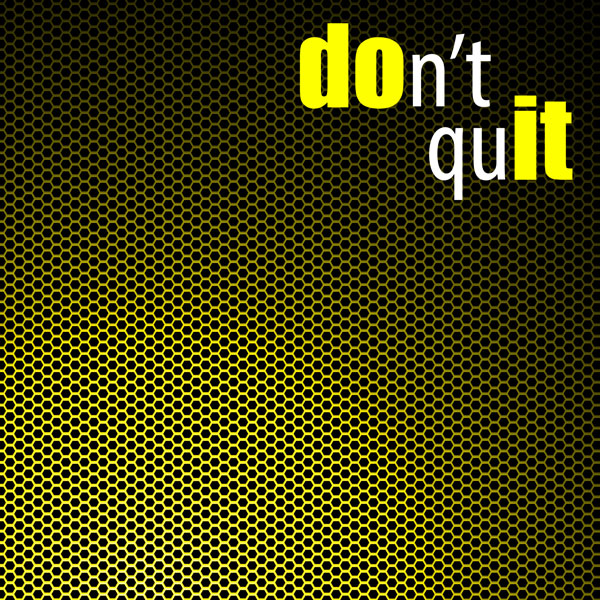 Don't Quit Neon Quote 12x12 Scrapbook Paper - Scrapbook Customs