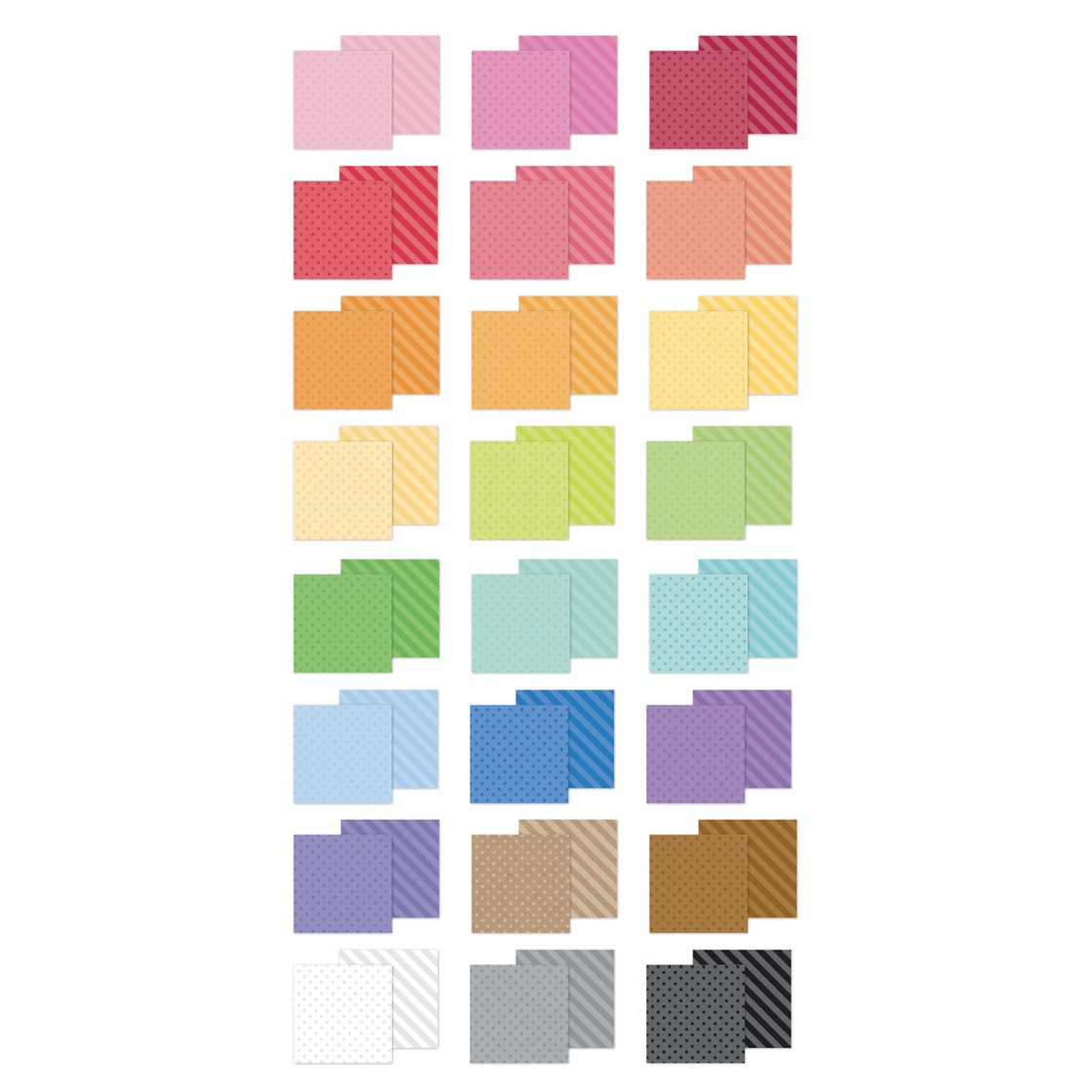 Dot - Stripe Double Sided 6 x8 Paper Pad - Doodlebug Design