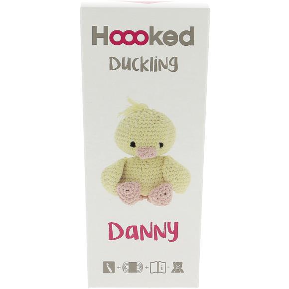 Amigurumi Crochet DIY Kit - Duckling Danny Yellow and Peach - Hooked