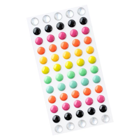 Happy Halloween Enamel Dot Embellishments - American Crafts