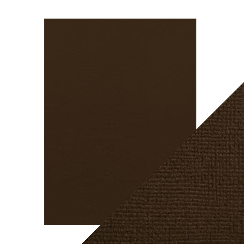 Espresso Brown - Craft Perfect Weave Textured Classic Cardstock 8.5"X11" 10/Pkg