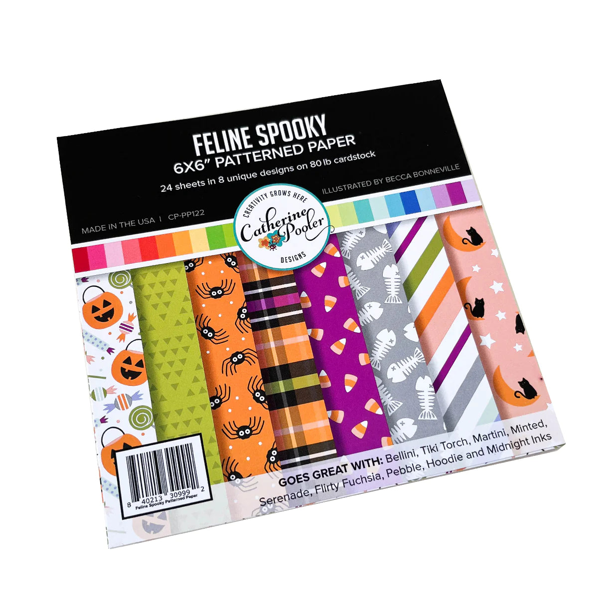 Feline Spooky Halloween 6x6 Pattern Paper Pad - Catherine Pooler Designs