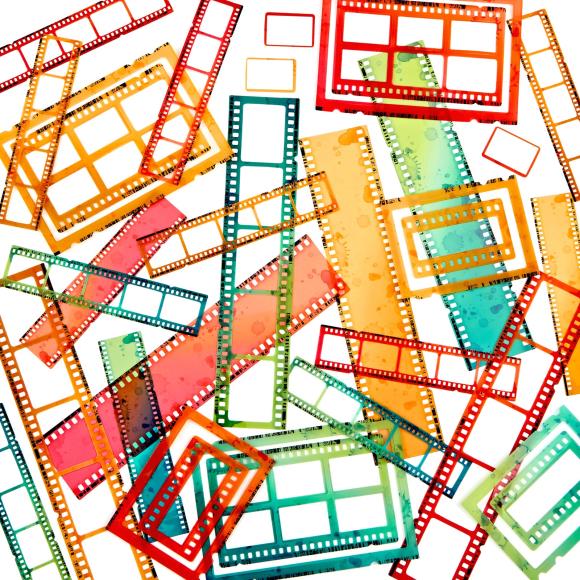 Filmstrip Frames Vintage Artistry Sunburst - 49 and Market
