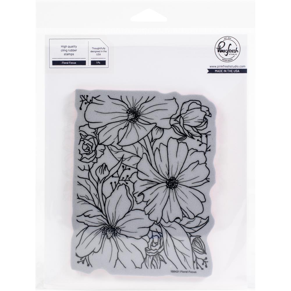 Floral Focus Stamp and Layering Stencil Set - Pinkfresh Studio