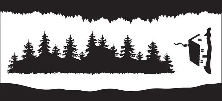 Creative Expressions Forest Elements DL Pine Trees Stencil Mask