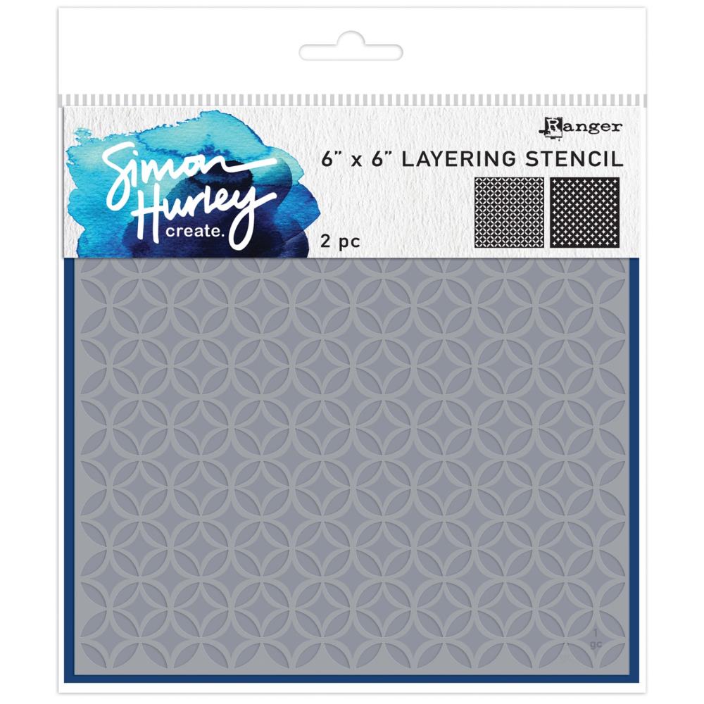 Simon Hurley Create - Geo Circles - Layering Stencil 6x6