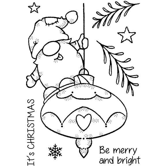 Funtime Gnome 4x6 Clear Stamp Set Woodware Craft Collections - Creative Expressions