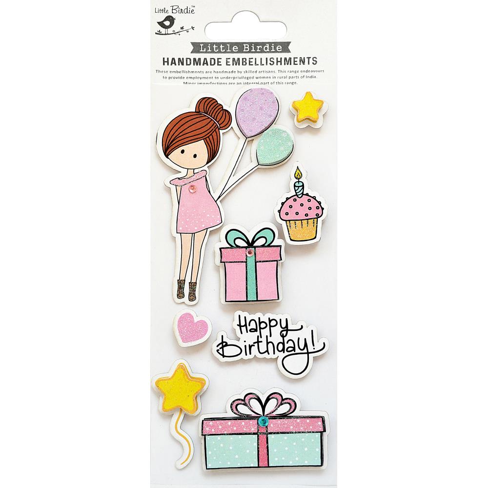 Happy Birthday 3D Sticker by Little Birdie