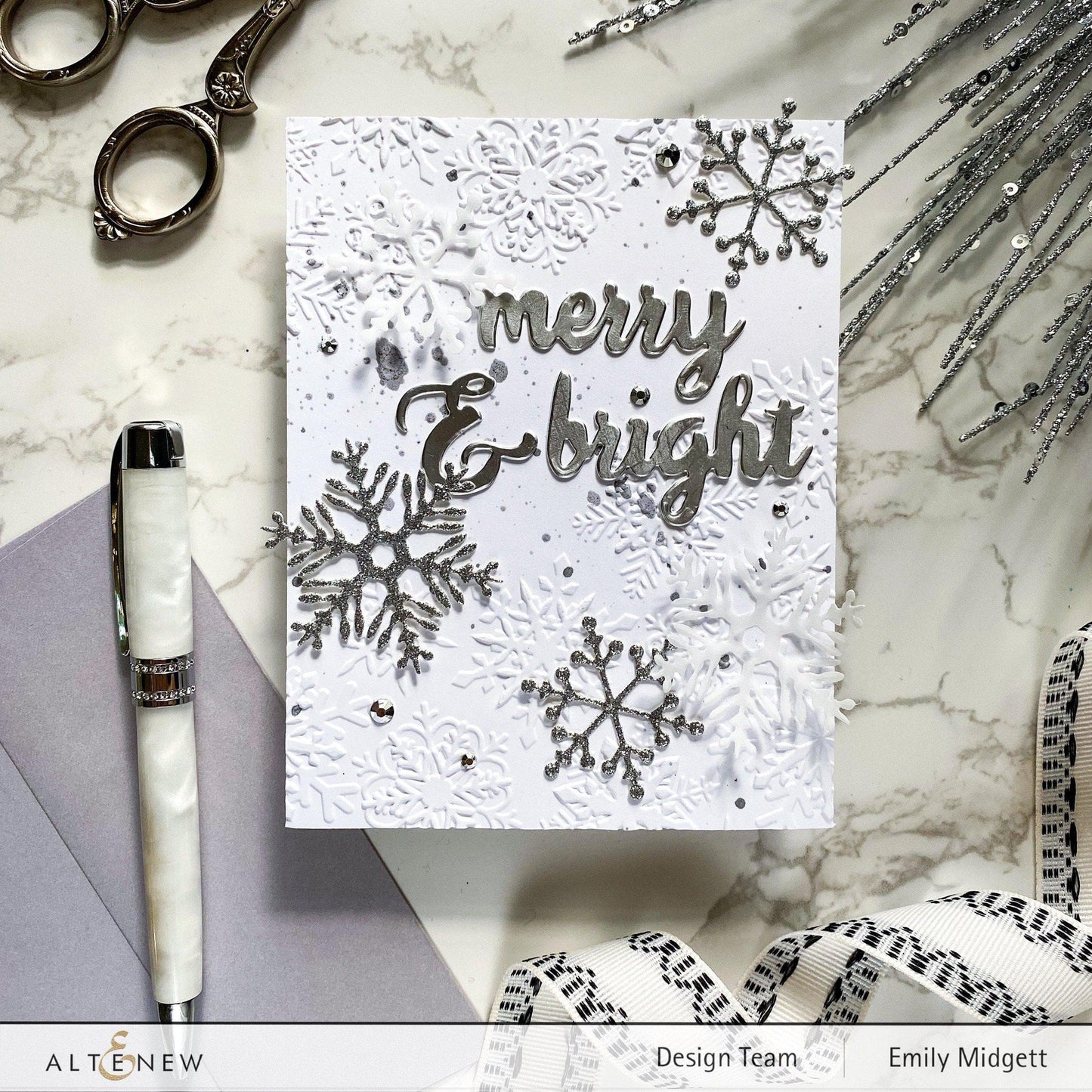 Altenew Layered Snowflakes 3D Embossing Folder 6x6