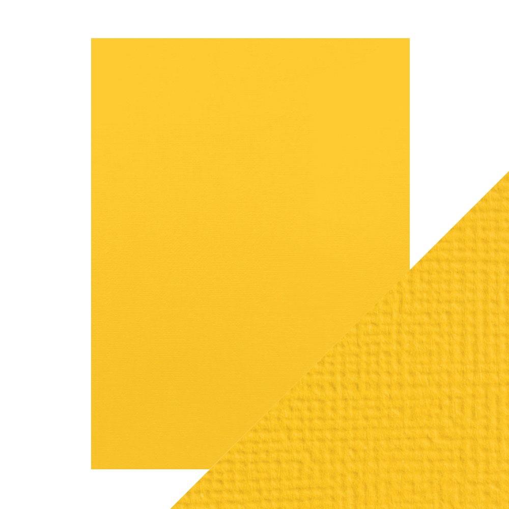 Marigold Yellow - Craft Perfect Weave Textured Classic Cardstock 8.5"X11" 10/Pkg