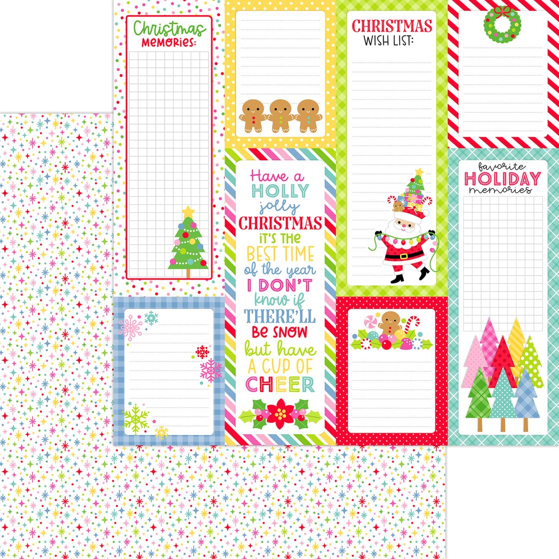 Merry Magic - Oh What Fun Collection - 12x12 Double-Sided Cardstock Paper - Doodlebug Design