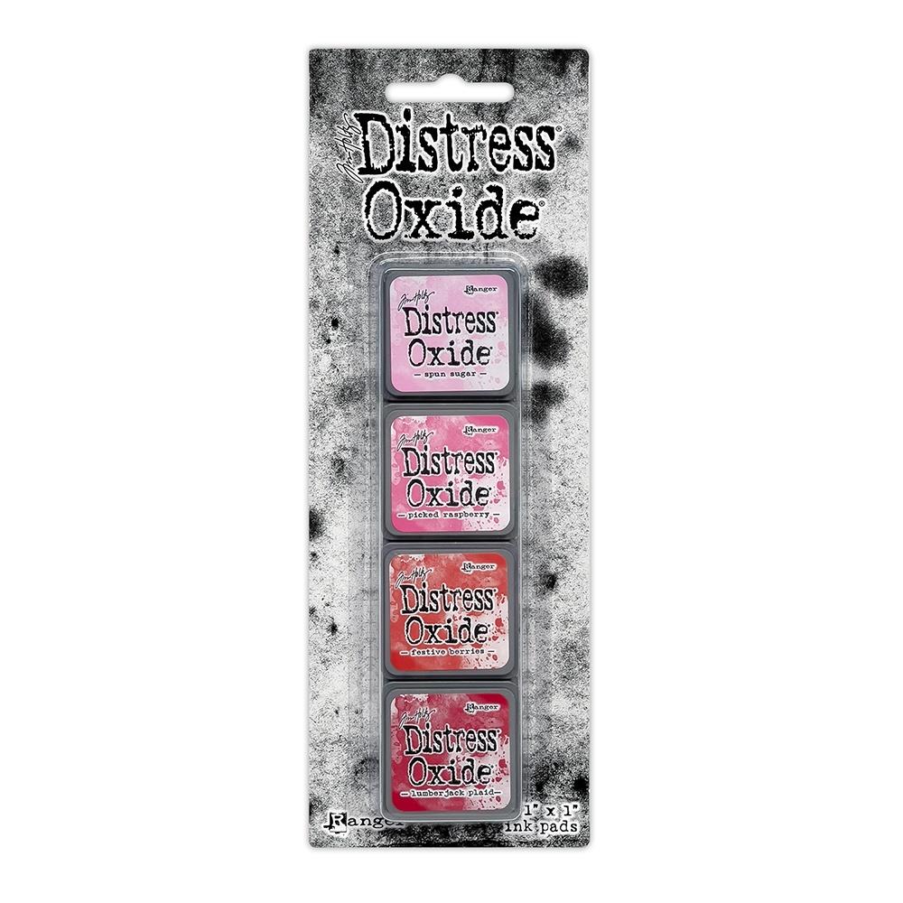 Mini Distress Oxide Ink Pads Spun Sugar Pickled Raspberries Festive Berries Lumberjack Plaid