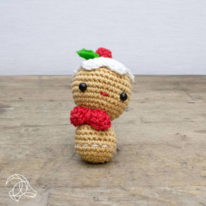 Mini Gingerbread Man - DIY Crochet Kit - Hardicraft USA