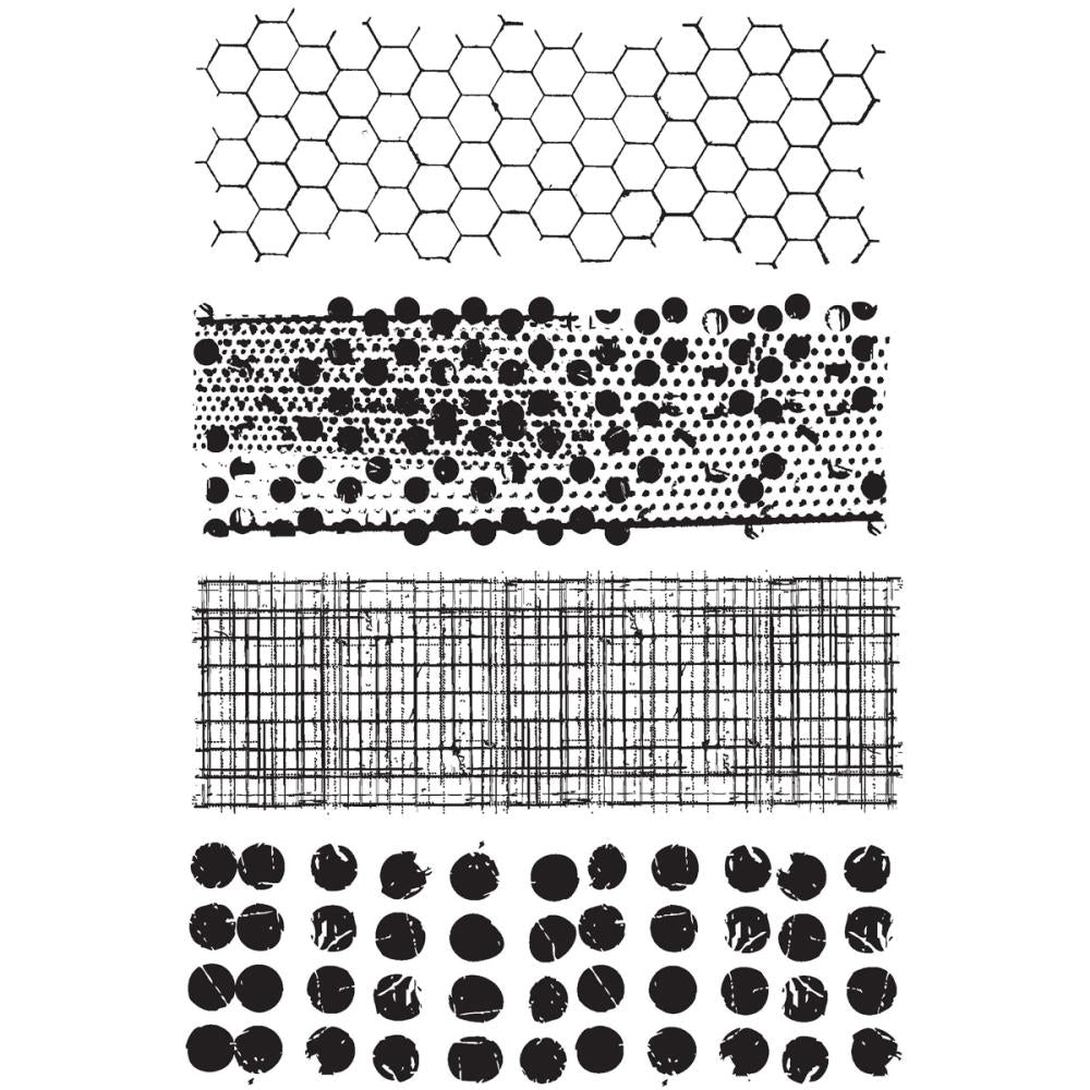 Tim Holtz Mixed Media Rubber Cling Stamp Set 7x8.5 Stampers Anonymous