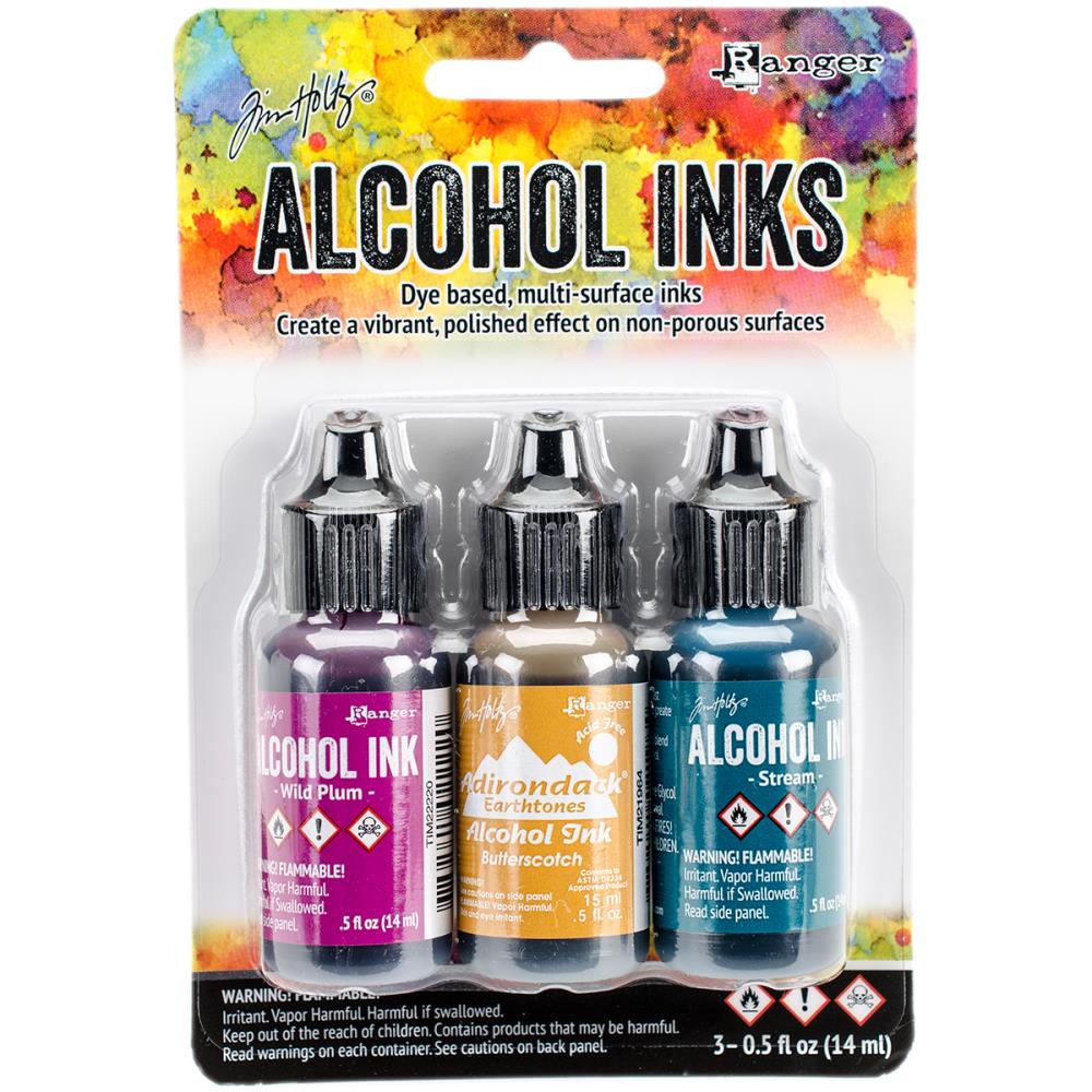 Tim Holtz Alcohol Ink .5 Ounce 3 Pack - Nature Walk Wild - Ranger