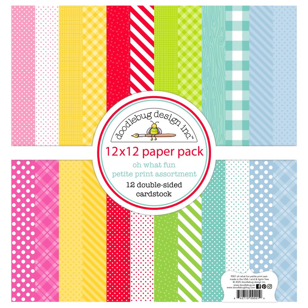 Oh What Fun Petite Prints 12x12 Pattern Paper pack