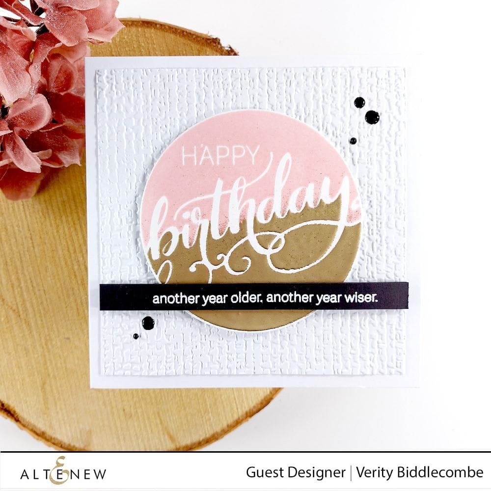 Altenew Organic Linen 3D Embossing Folder 6x6