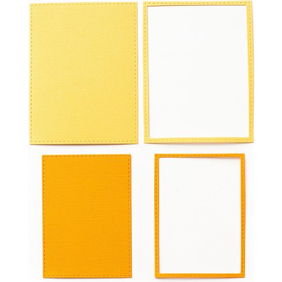 Stitched Rectangles Essentials Die Set - Pinkfresh Studio