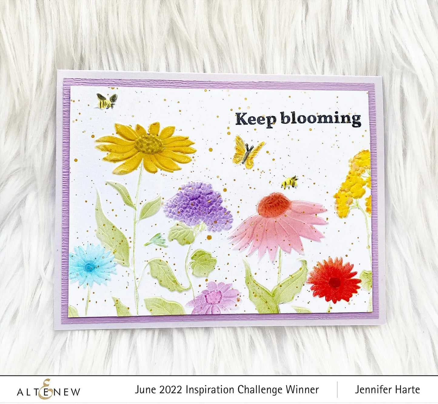Altenew - Playful Wildflower Complete Bundle - Stamp-Die Stencil -Embossing Folder