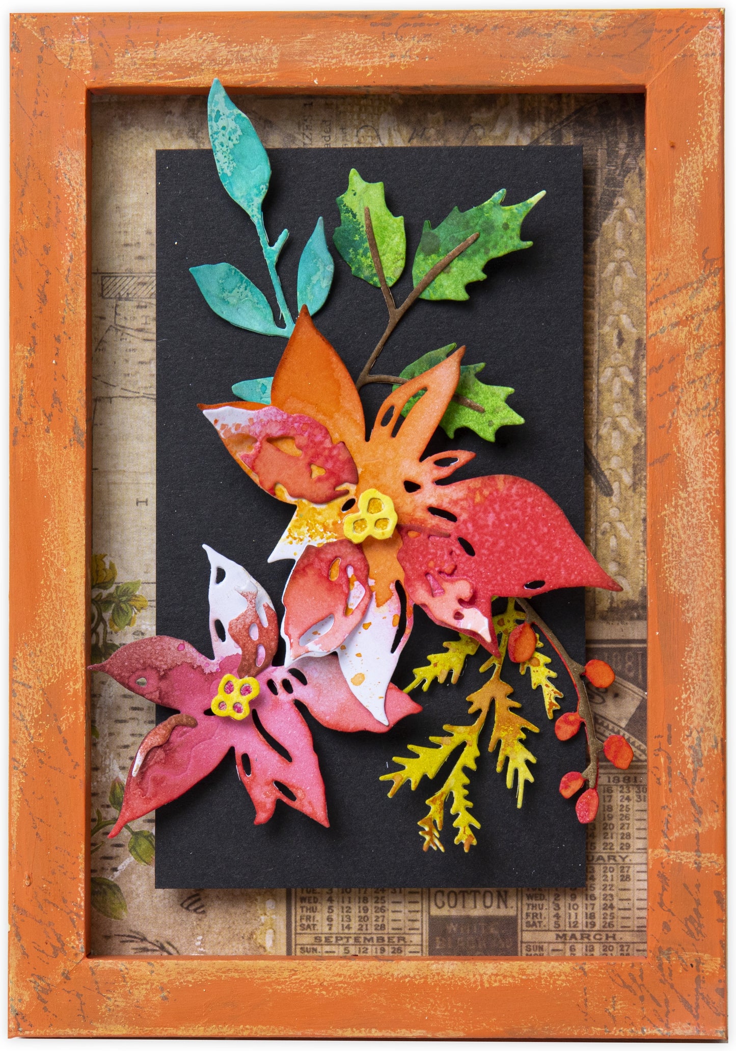 Tim Holtz Festive Bouquet Poinsettia Thinlits Dies Set - Sizzix