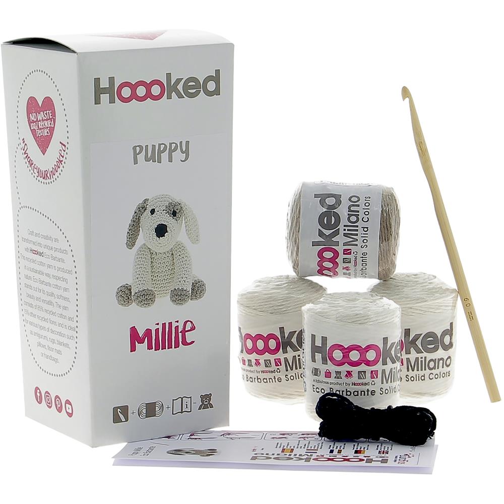 Amigurumi DIY Crochet Kit - Puppy Millie - Hoooked (Copy)