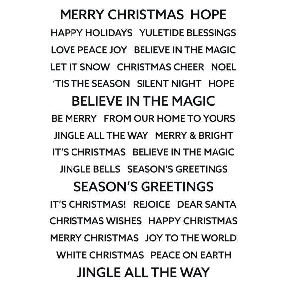 Wordies Season's Greetings Sentiment Sheets Toner Foilable by Creative Expressions