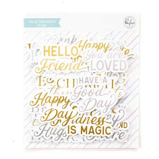 Foiled Ephemers Sentiments Pack 5 by Pinkfresh Studio