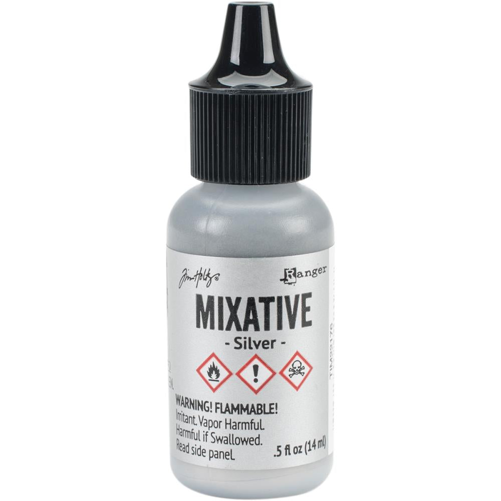 Tim Holtz Alcohol Ink Silver Metallic Mixative .5oz -Ranger (Copy)