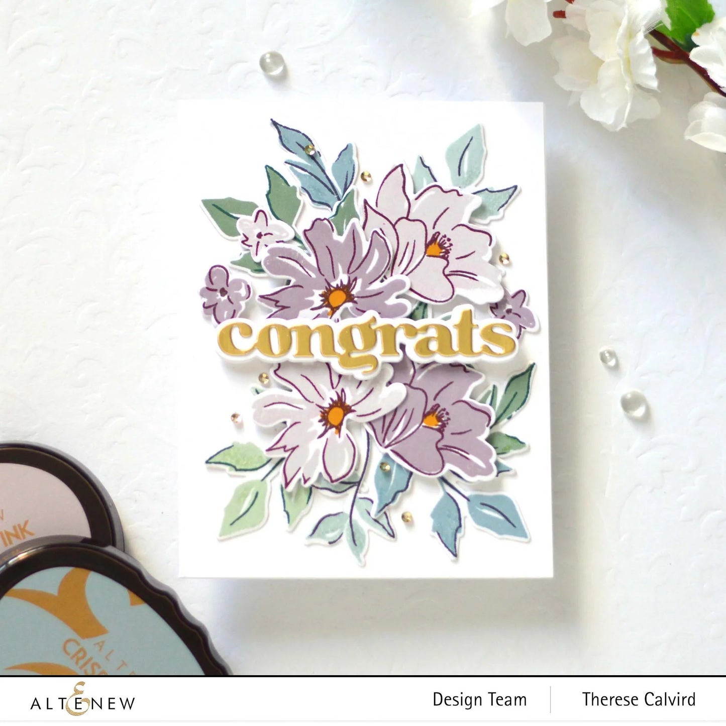 Altenew - Sketched Florals Stamp and Die Set Bundle