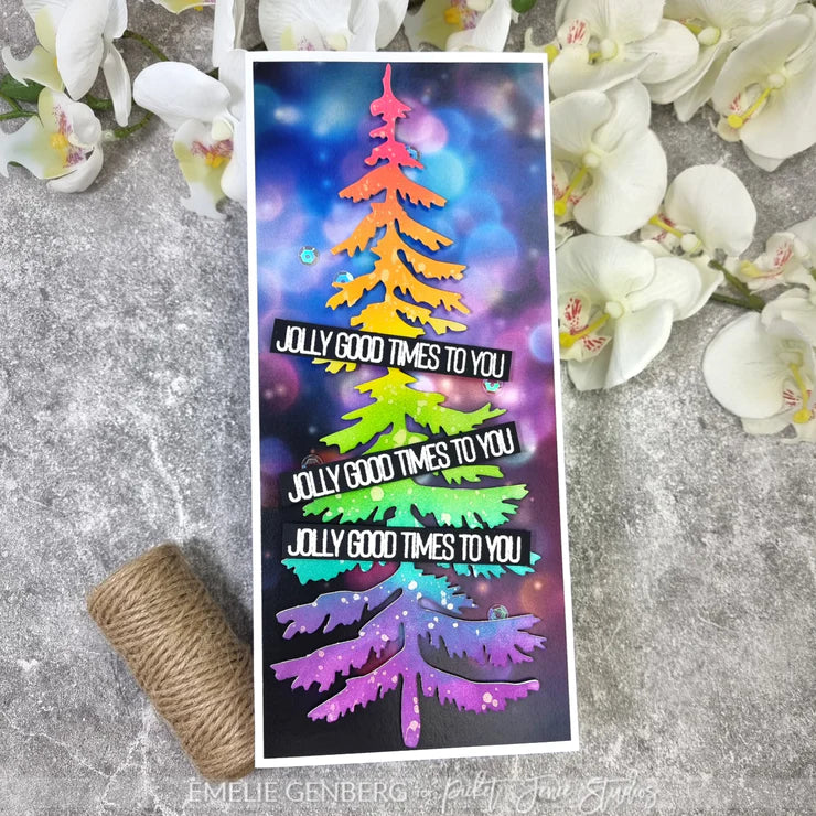 Slim Line Giant Christmas Tree Die - Picket Fence Studios