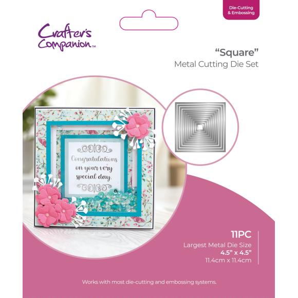 Square Nesting Cutting and Embossing Dies - Crafters Companion