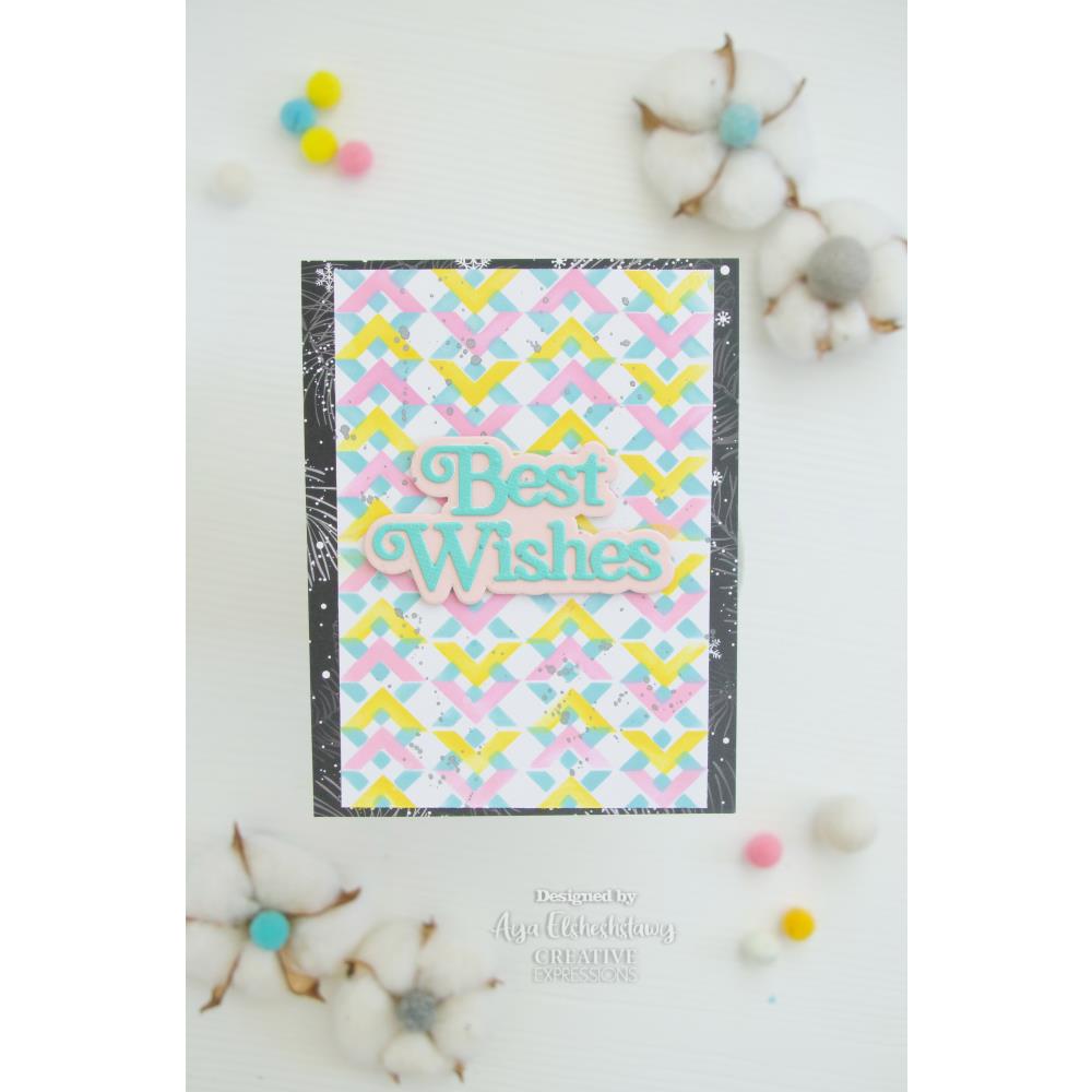 Interlocking Squares Mini Layering Stencil Mask - Creative Expressions