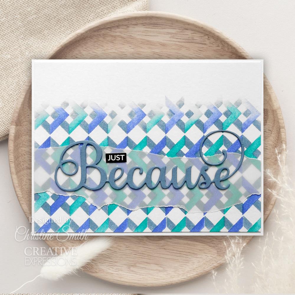 Interlocking Squares Mini Layering Stencil Mask - Creative Expressions