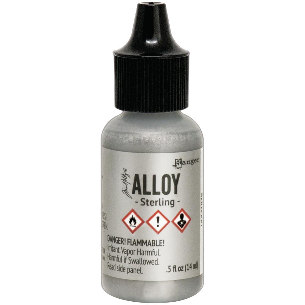 Tim Holtz Alloys Ink .5 Ounce Sterling - Ranger